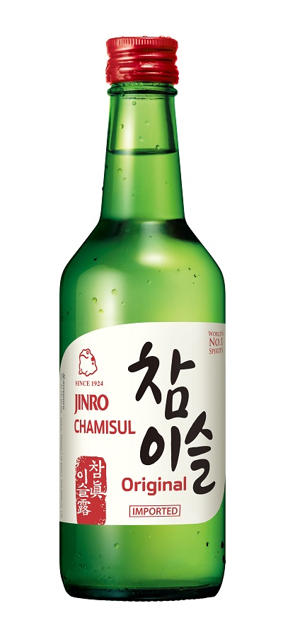 Soju coreano Chamisul Original - Jinro 350ml.